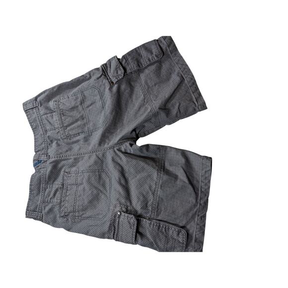 Ocean Pacific OP Mens 34 Cargo Shorts Utility Pockets Checkered Grid Pattern - Picture 7 of 15